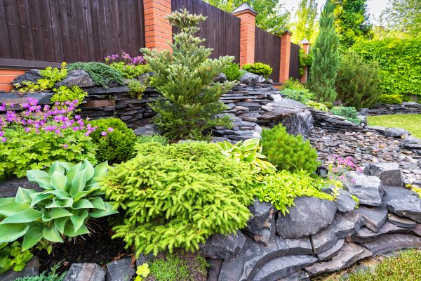 Stone Garden Installation in Port Orchard